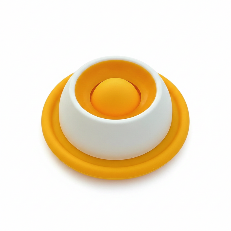 Comedouro Lento para Cães e Gatos com Bola Antiderrapante