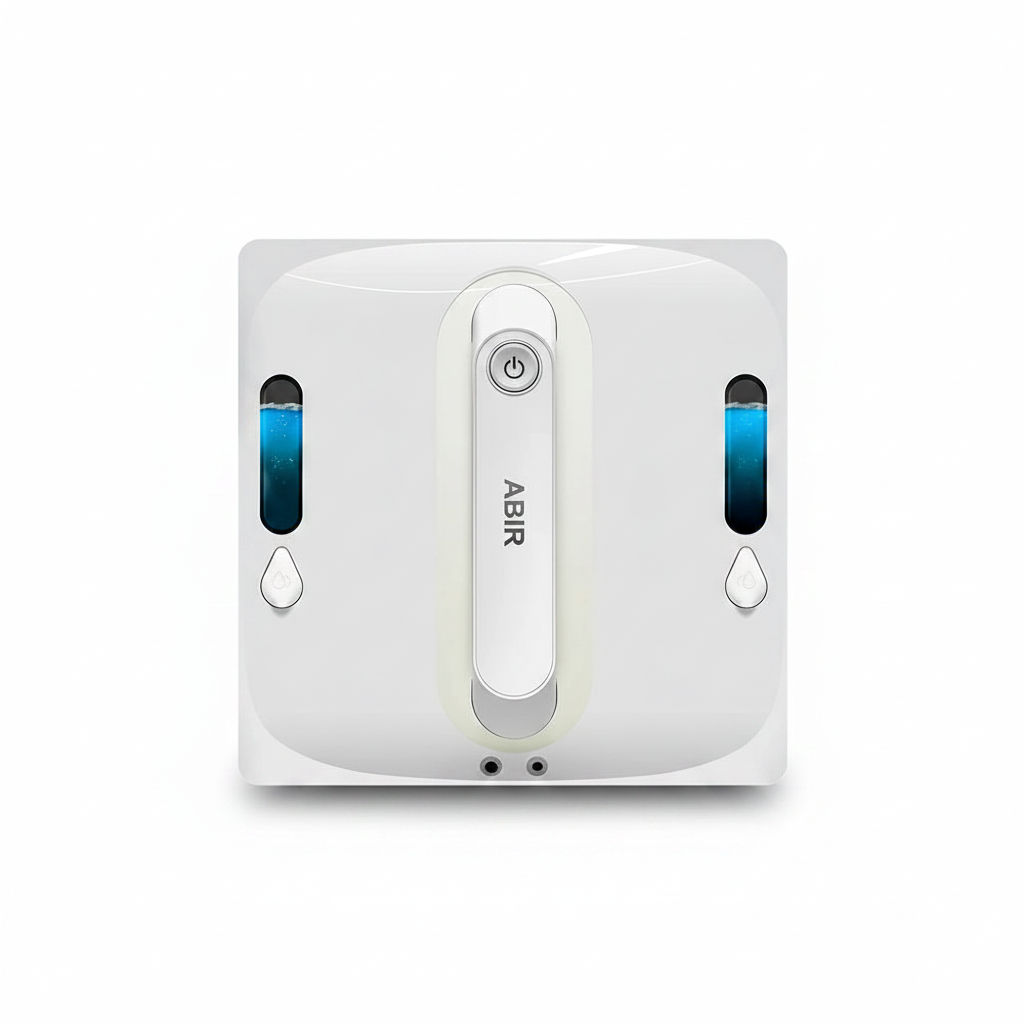 Robô limpador de vidros automático 9000Pa com sensor a laser em fundo branco