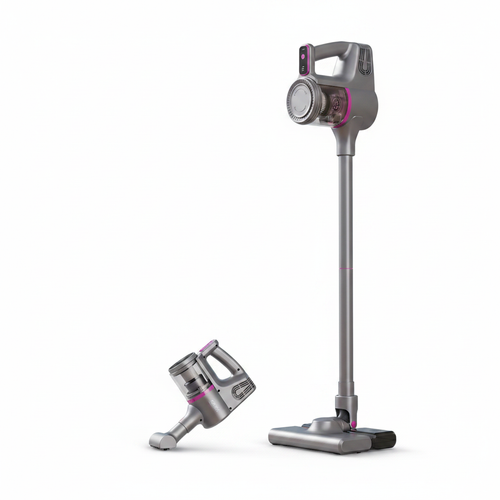 Aspirador vertical sem fio 15000Pa portátil 2 em 1 em fundo branco