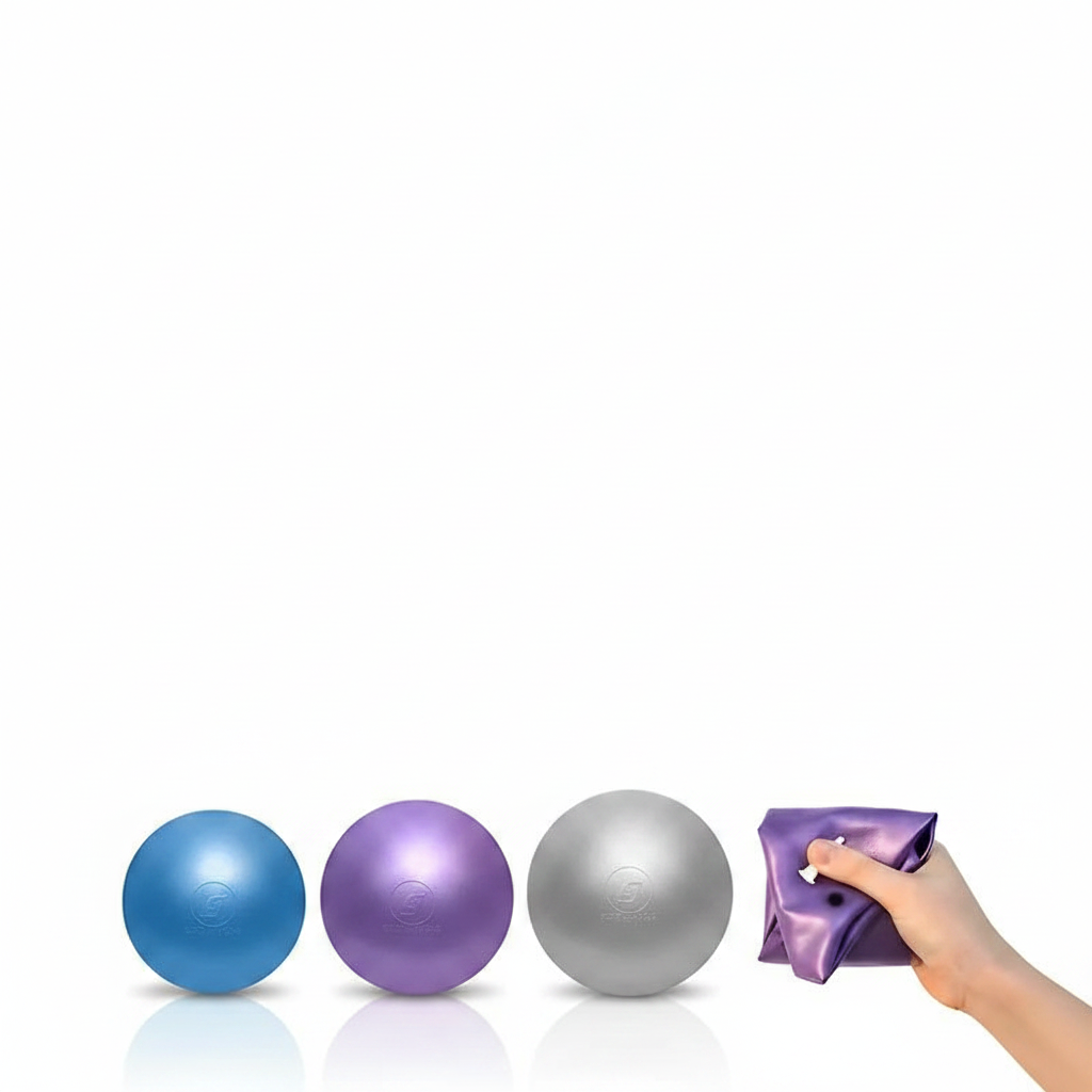 Bola de pilates 25cm mini ball yoga em fundo branco