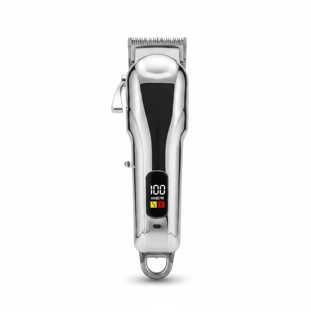 Máquina de tosa profissional sem fio silenciosa para pet em fundo branco