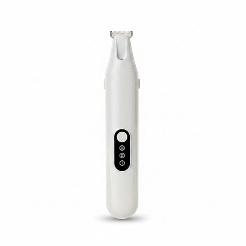 Aparador de patas pet elétrico com luz LED em fundo branco