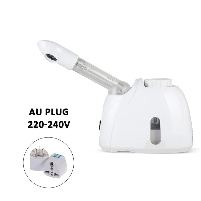 Vaporizador facial de ozônio limpeza profunda em fundo branco