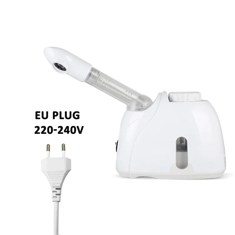Vaporizador facial de ozônio limpeza profunda em fundo branco