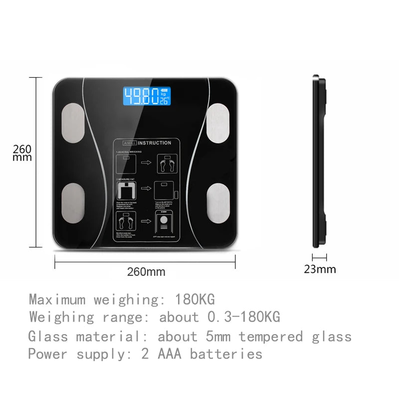 Balança Digital Bluetooth Bioimpedância com Aplicativo Inteligente - Foto 13