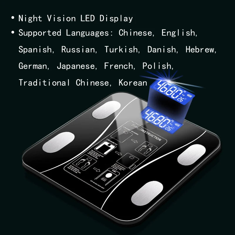 Balança Digital Bluetooth Bioimpedância com Aplicativo Inteligente - Foto 15