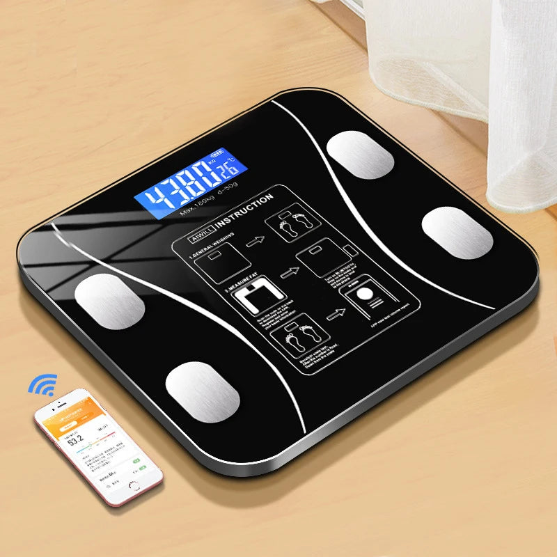 Balança Digital Bluetooth Bioimpedância com Aplicativo Inteligente 10