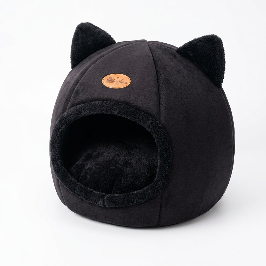 Cama Caverna Formato Gato Antiderrapante Semifechada para Pets - foto 3