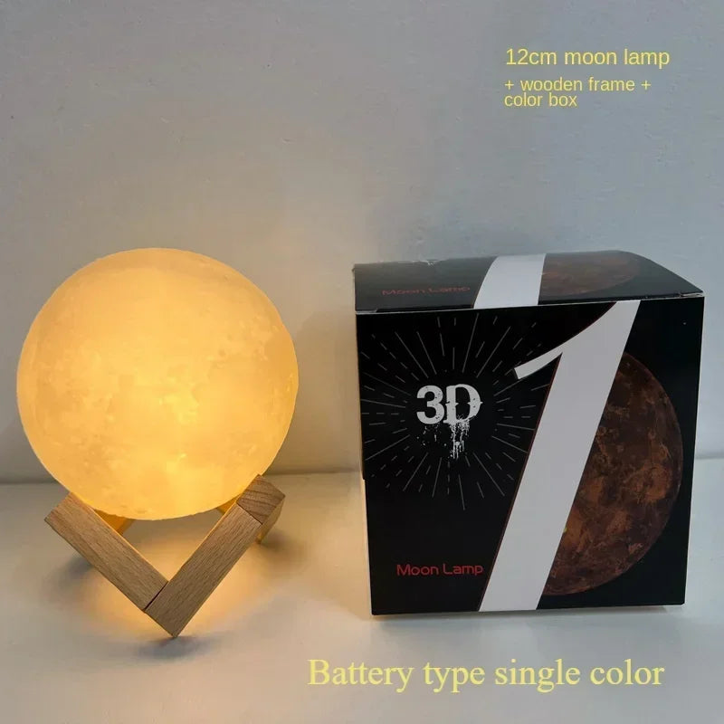 Luminária Lua 3D LED 16 Cores com Controle Recarregável - foto 23
