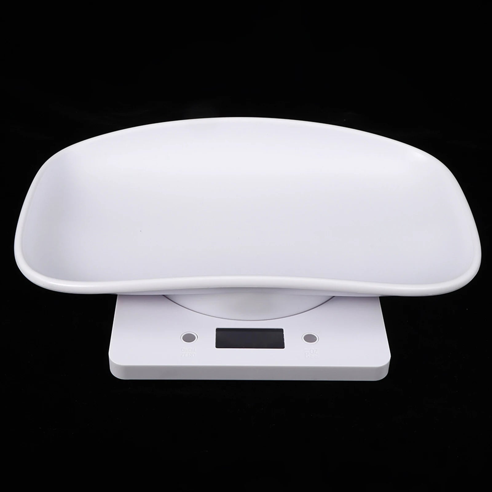 Balança digital para pet pequeno 10kg precisão 1g em fundo branco