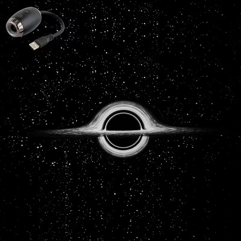 Projetor Galáxia USB Luz Céu Estrelado para Carro e Quarto