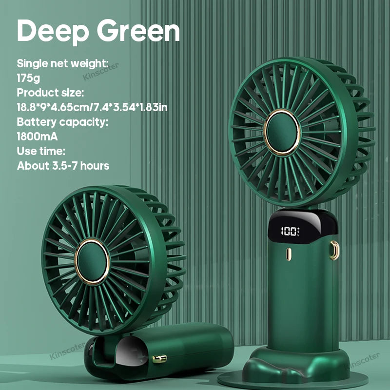 Mini Ventilador de Pescoço Dobrável 5 Velocidades USB - foto 30