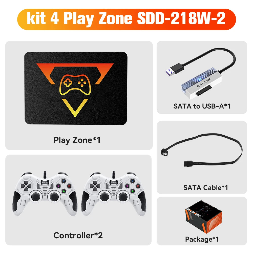 Video Game Portátil 1TB com +16 Mil Jogos Inclusos e 2 Controles Sem Fio - foto 8