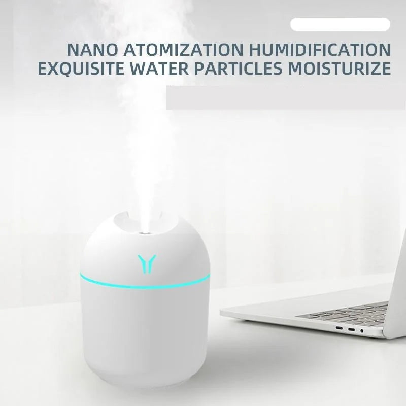 Umidificador Aromatizador USB Mini 250ml LED 7 Cores 5