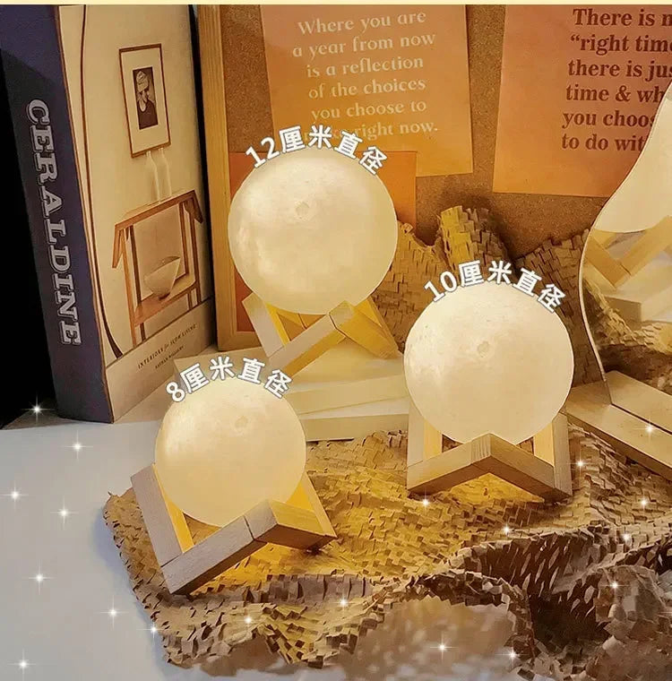 Luminária Lua 3D LED 16 Cores com Controle Recarregável - Foto 17