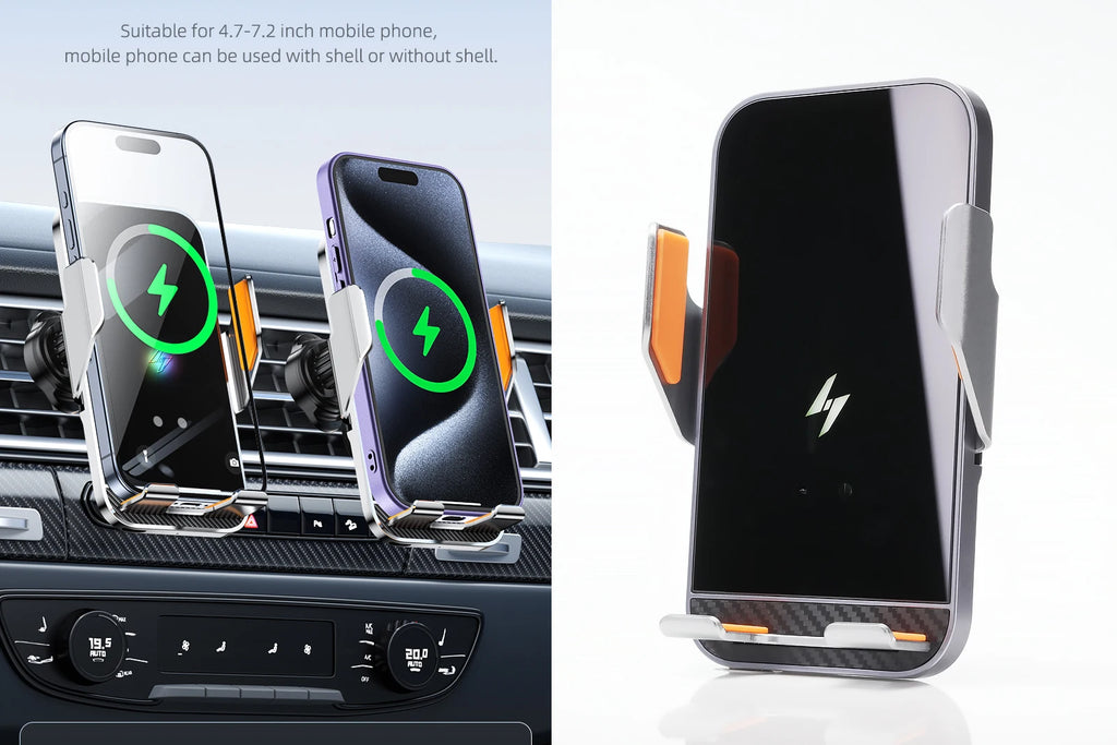 Suporte Veicular para Celular com Carregador Sem Fio Sensor 8