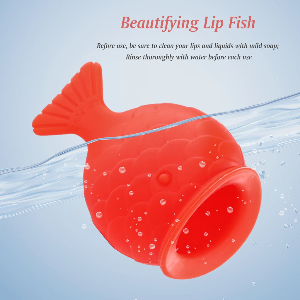 Lip plumper sucção labial de silicone para aumento de volume em fundo branco