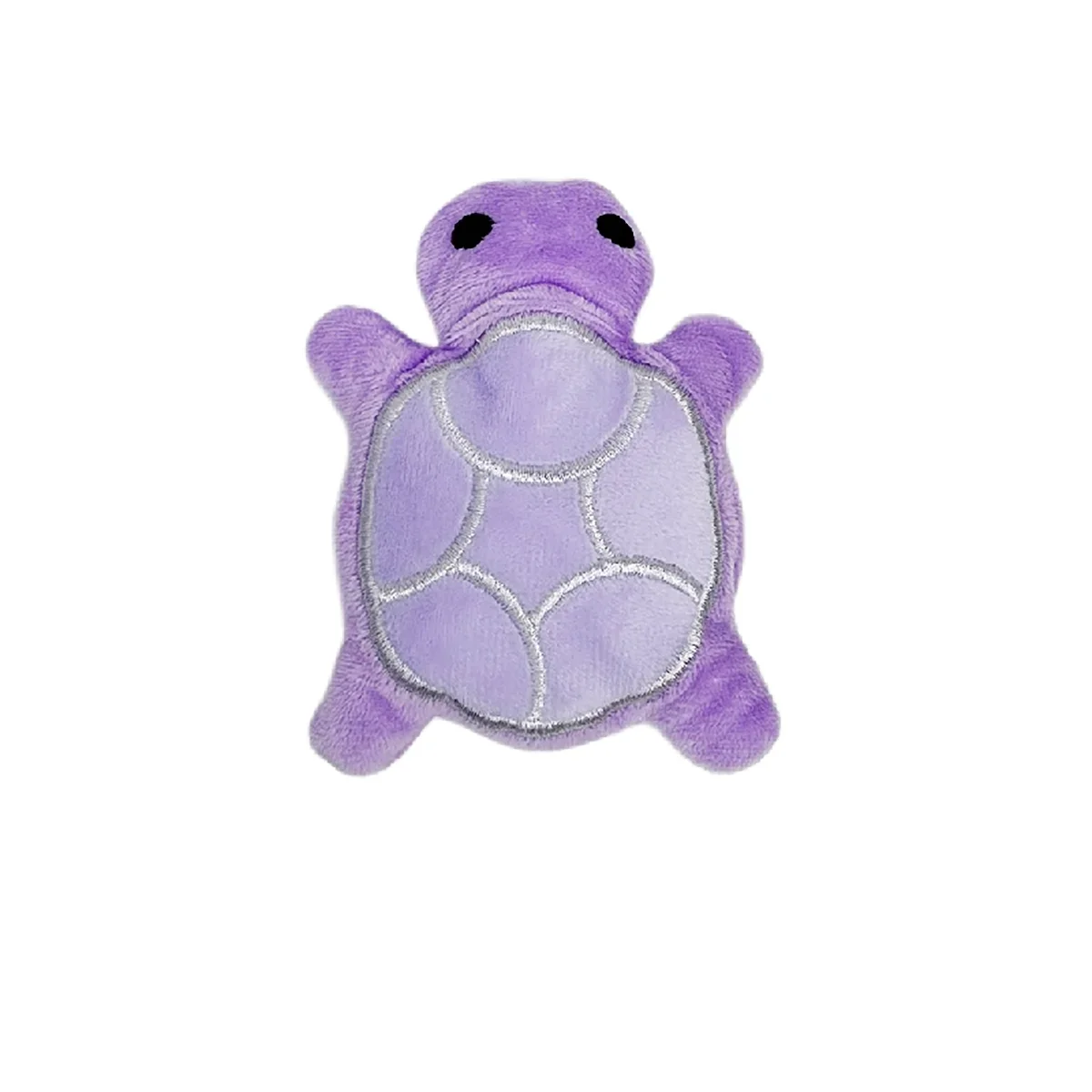 Brinquedo mordedor para cães tartaruga de pelúcia resistente em fundo branco