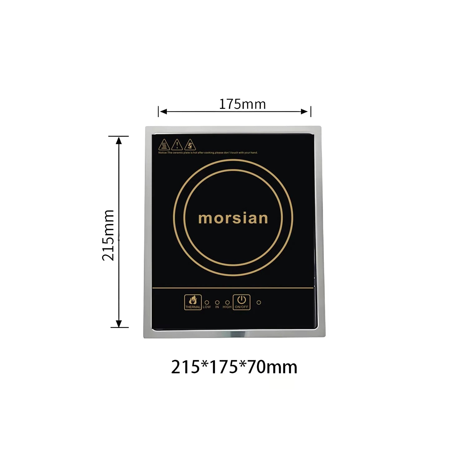 Cooktop de Indução Portátil 1200W Compacto para Camping Barco e Cozinha - Foto 3