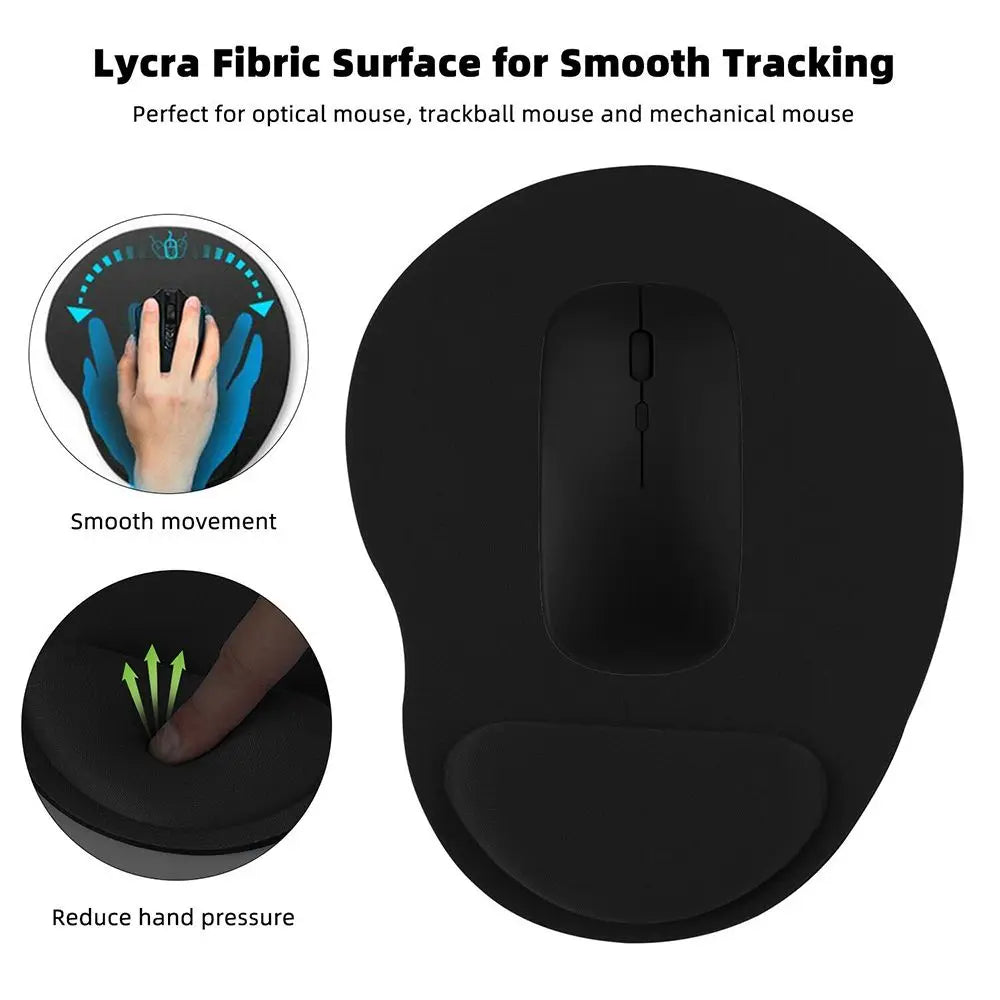 Mouse pad ergonômico com apoio de pulso em gel em fundo branco