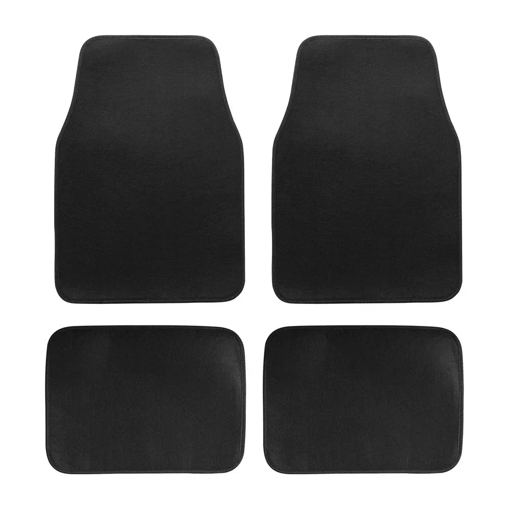 Tapete universal para carro kit completo dianteiro e traseiro antiderrapante em fundo branco