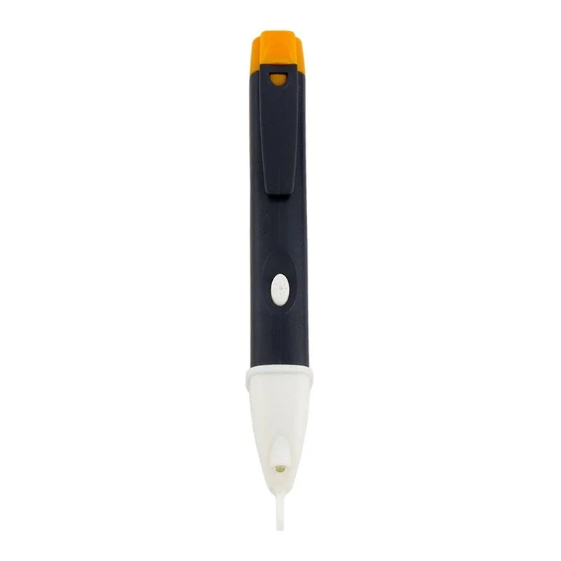 Detector de tensão tipo caneta teste elétrica sem contato em fundo branco