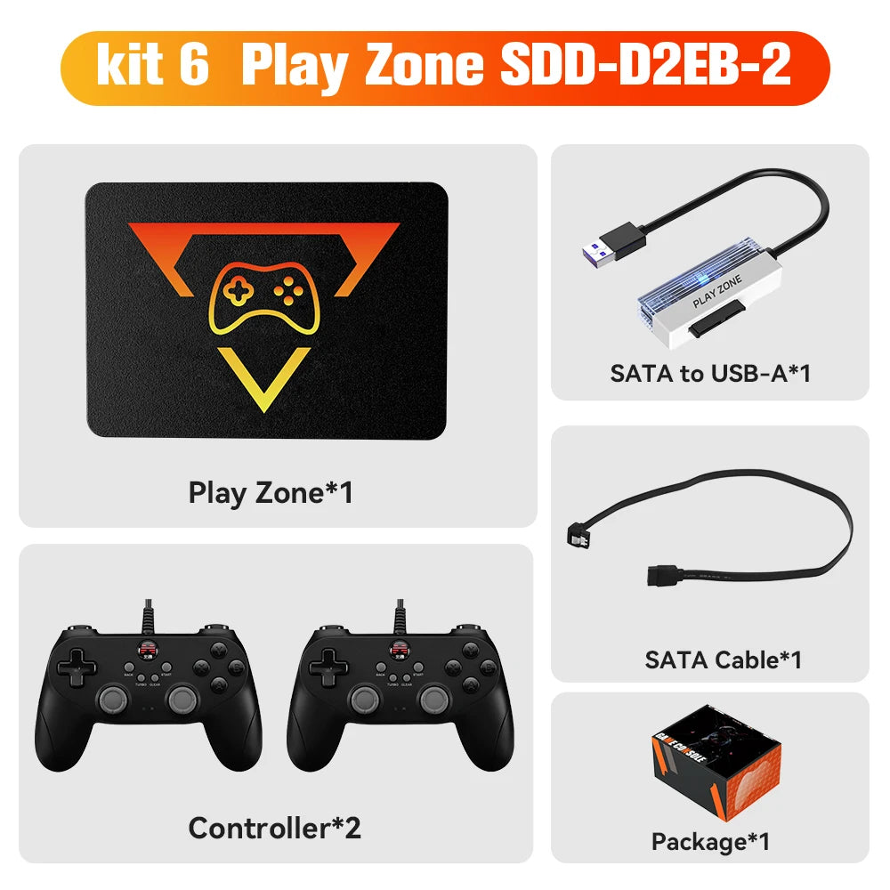 Video Game Portátil 1TB com +16 Mil Jogos Inclusos e 2 Controles Sem Fio - foto 10