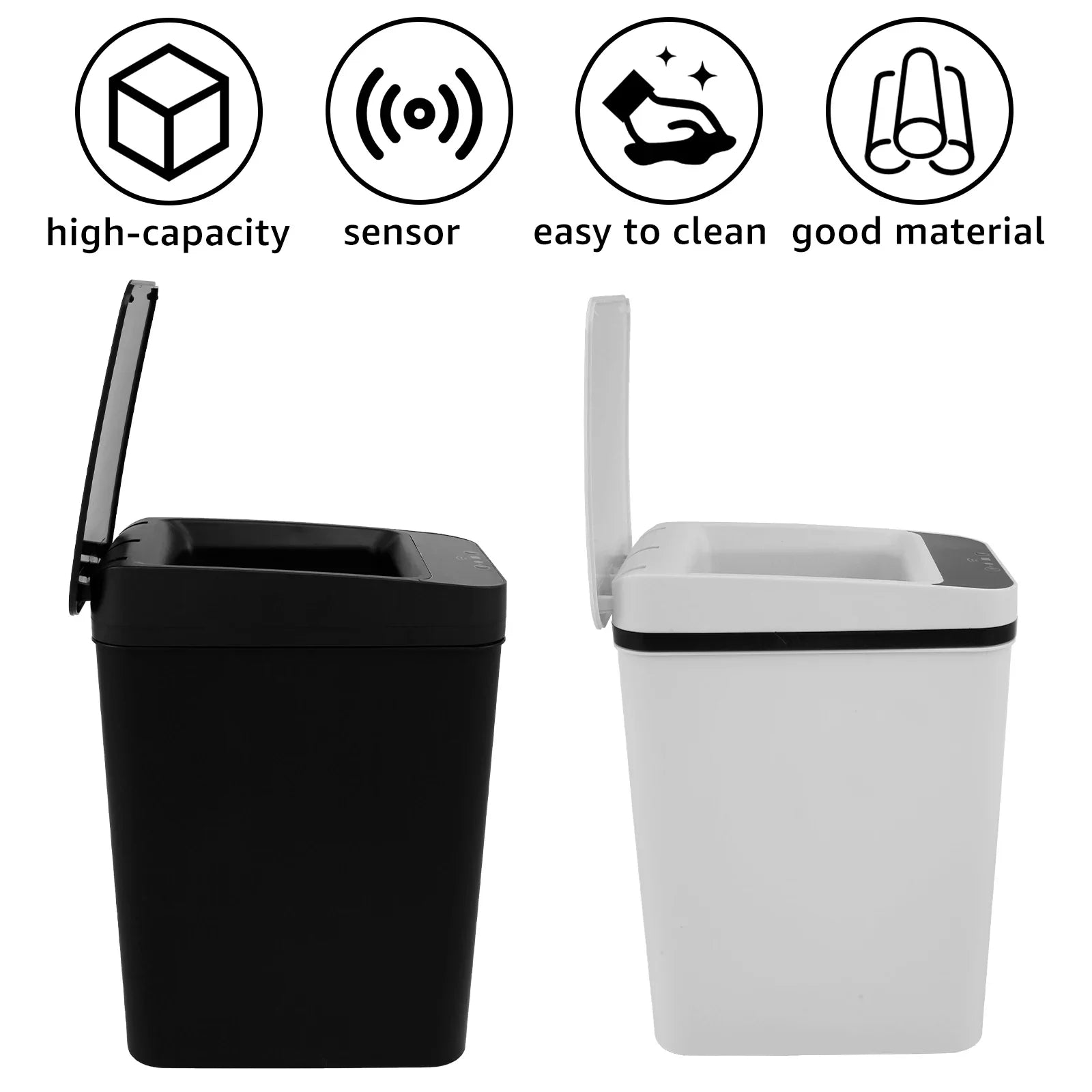 Lixeira Automática Sensor de Movimento 12L Cozinha e Banheiro 8