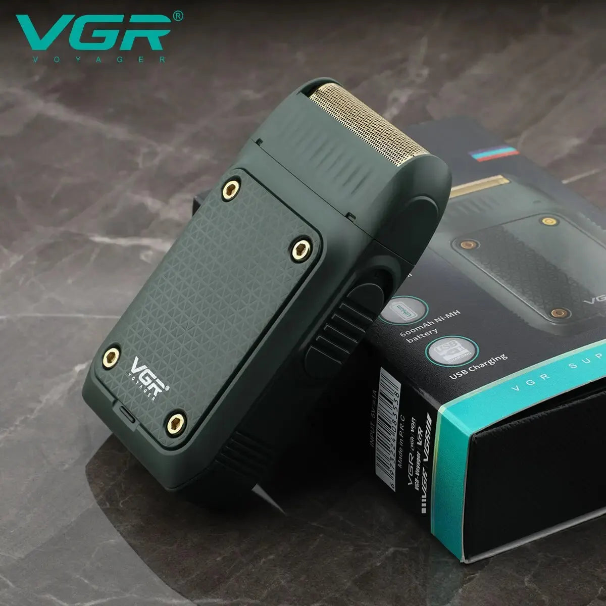 Máquina de Aparar Barba Profissional Recarregável LCD - Foto 4