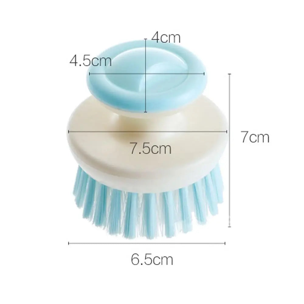 Escova multiuso de limpeza para cozinha com cerdas resistentes em fundo branco