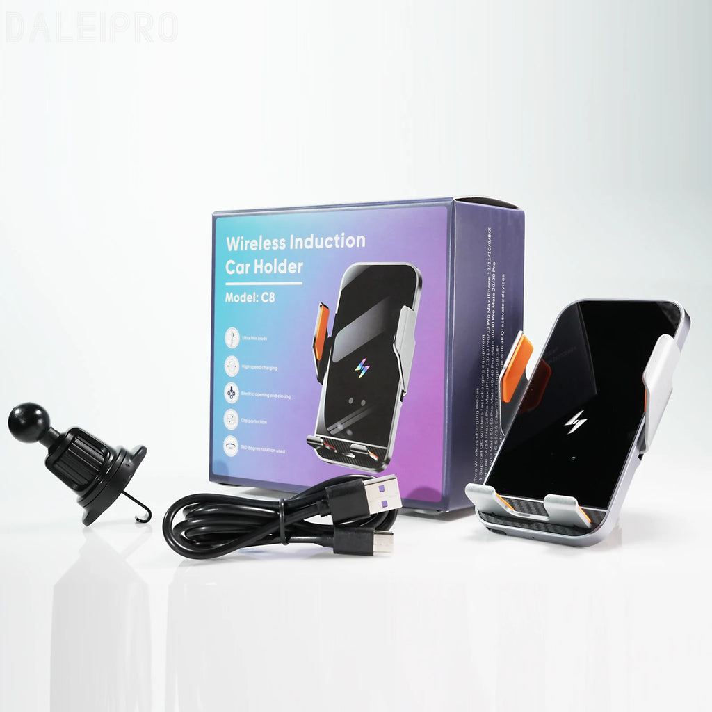 Suporte Veicular para Celular com Carregador Sem Fio Sensor 6