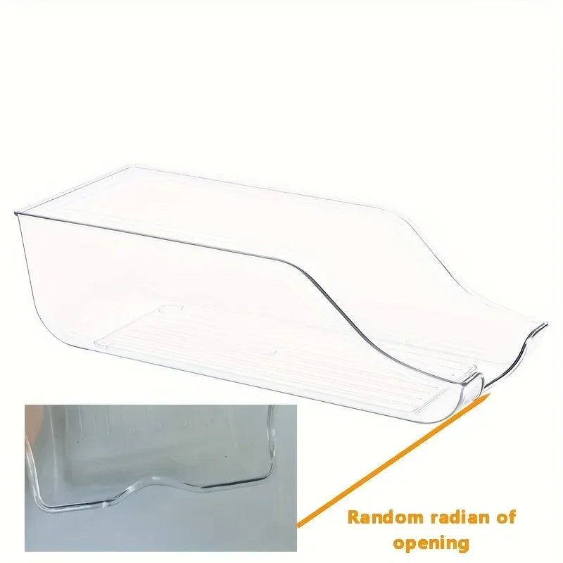 Organizador de geladeira dispenser automático de latas em fundo branco