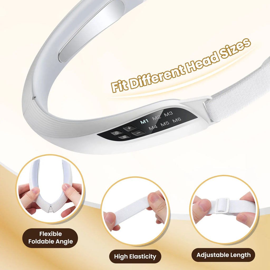 Massageador facial EMS microcorrente para lifting em fundo branco