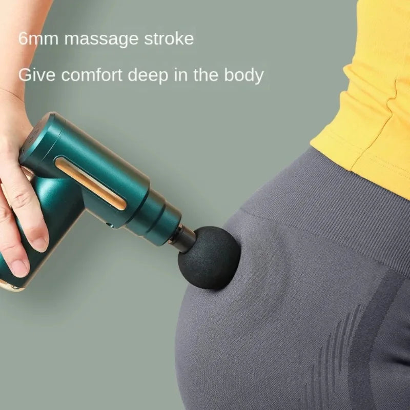 Pistola Massagem Percussão Mini Portátil Recarregável USB 4