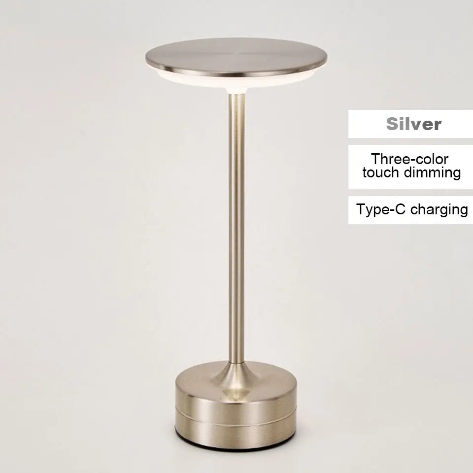 Luminária LED de Mesa Sensor Toque Recarregável USB - Foto 11