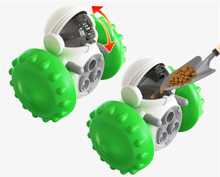 Dispenser de petiscos interativo puzzle para cão em fundo branco