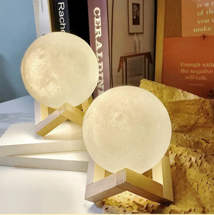 Luminária Lua 3D LED 16 Cores com Controle Recarregável - Foto 19