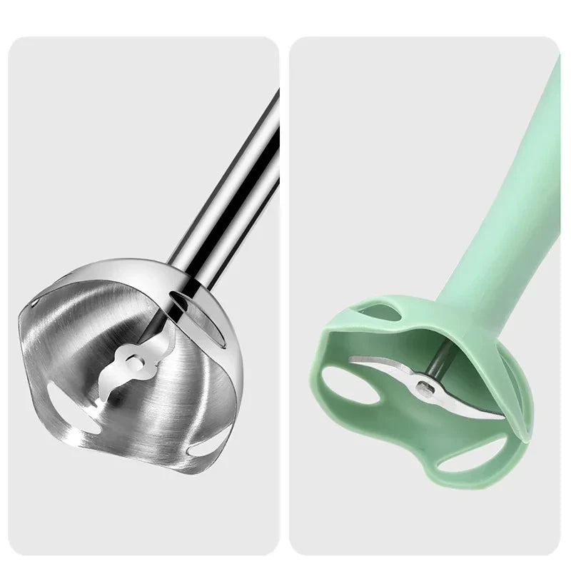 Mixer de Mão Elétrico 2 em 1 com Haste Inox Triturador 5