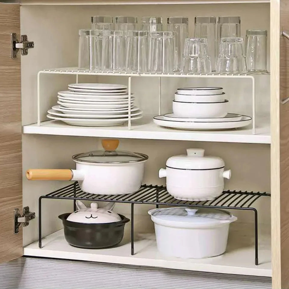 Prateleira Expansível Cozinha Organizador Temperos Dupla Camada 8