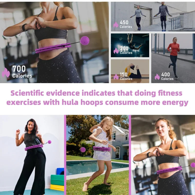 Bambolê Inteligente Ajustável Massageador Abdômen Fitness 6