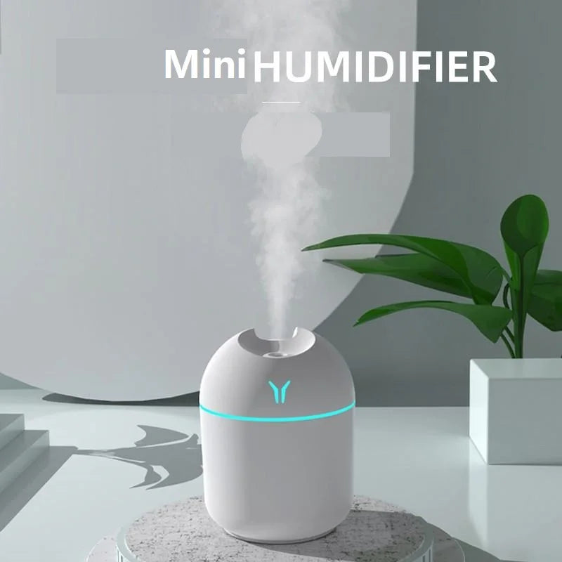 Umidificador Aromatizador USB Mini 250ml LED 7 Cores 9
