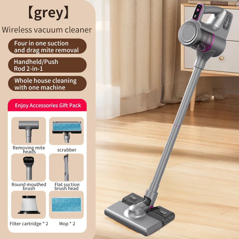 Aspirador vertical sem fio 15000Pa portátil 2 em 1 em fundo branco