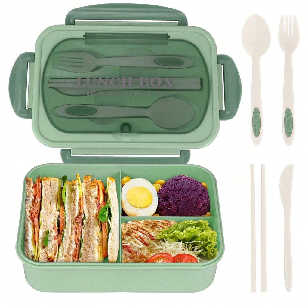 Marmita bento box adulto com 4 compartimentos em fundo branco