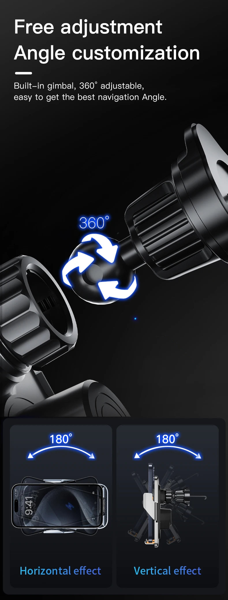Suporte Veicular para Celular com Carregador Sem Fio Sensor - Foto 16