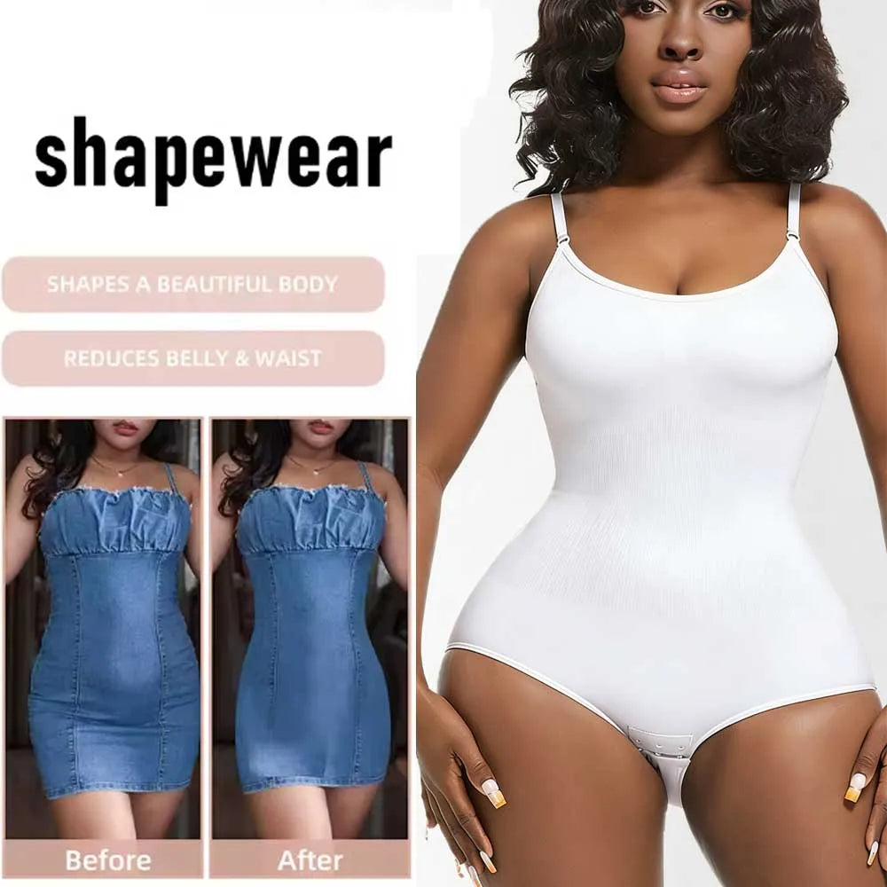 Body Modelador Feminino Redutor Abdômen Alça Ajustável 3