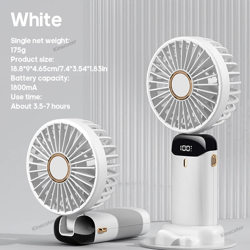 Mini Ventilador de Pescoço Dobrável 5 Velocidades USB - foto 32