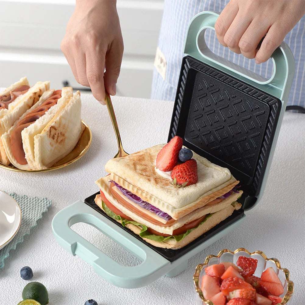 Sanduicheira Elétrica Antiaderente Grill Panini Press Compacta - Foto 2