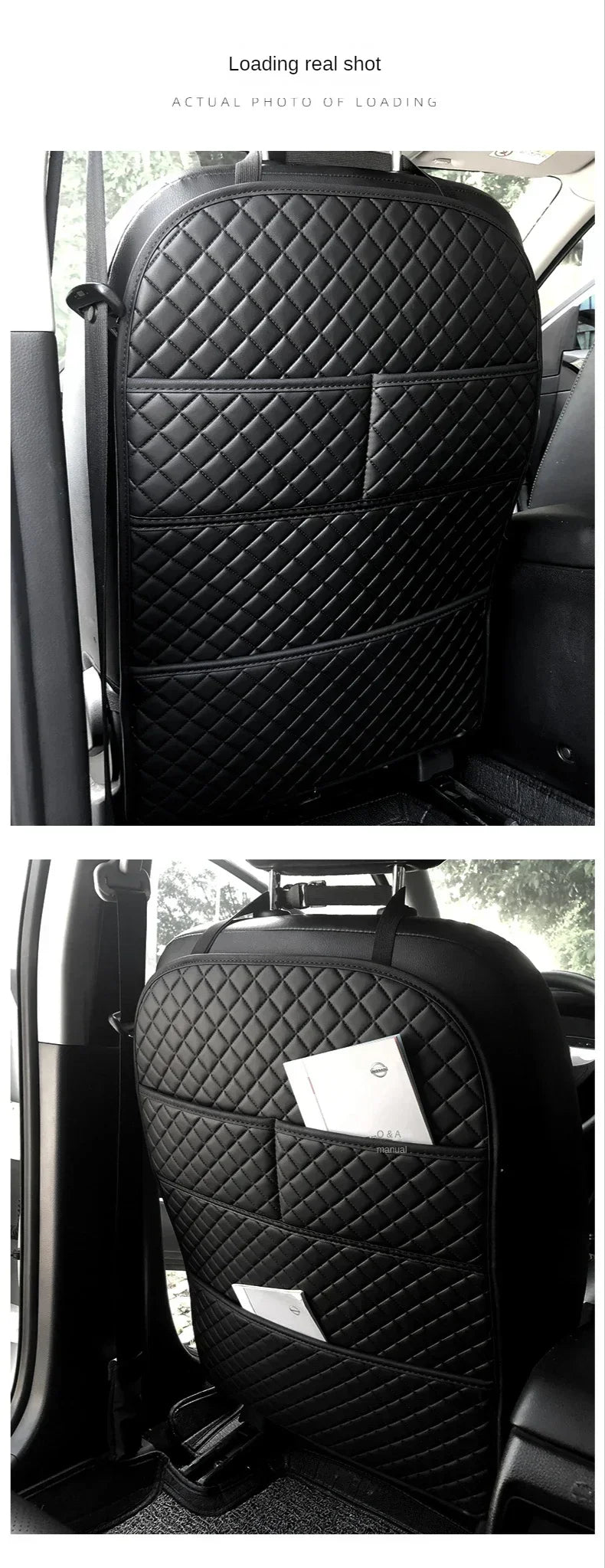 Protetor de Banco de Carro Couro com Bolsos Organizador - Foto 15