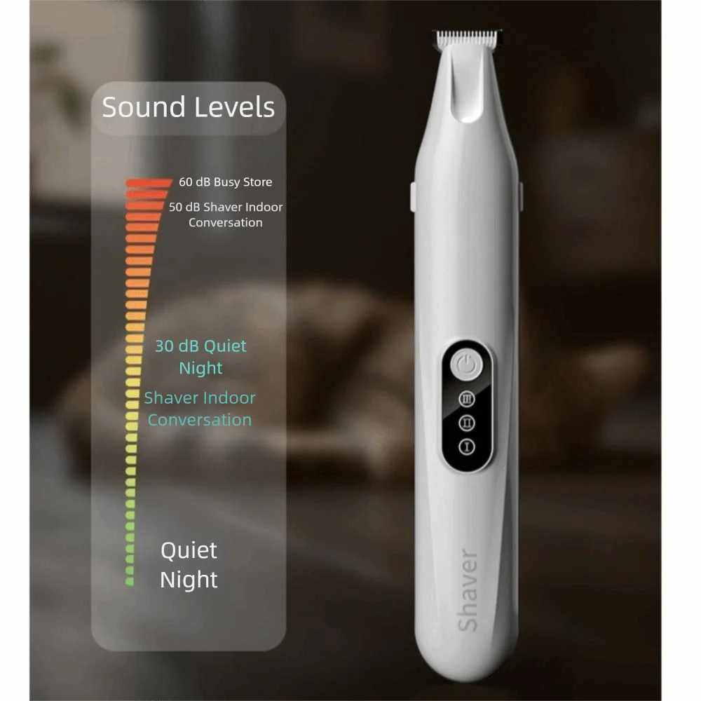 Aparador de patas pet elétrico com luz LED em fundo branco