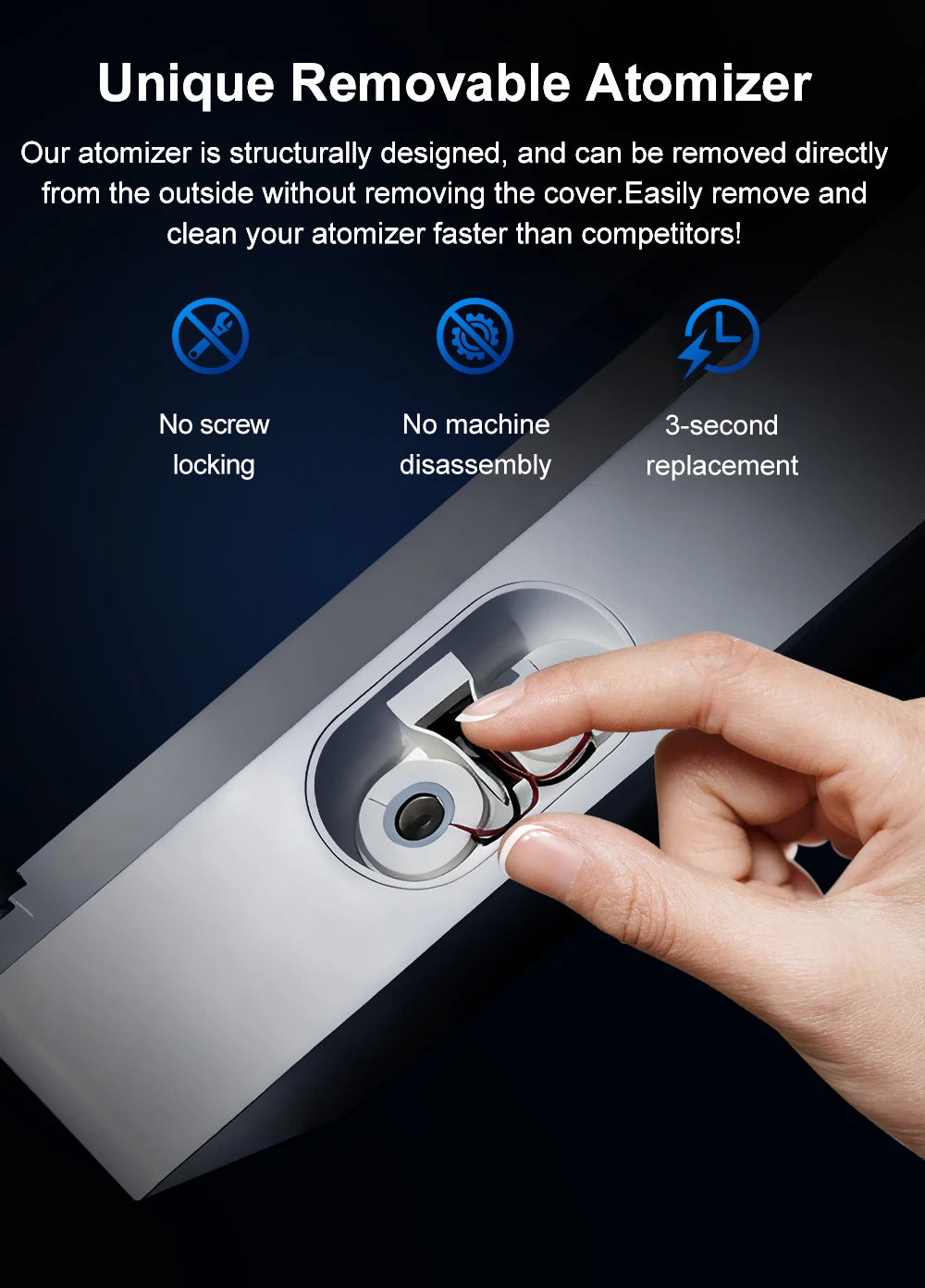 Robô limpador de vidros automático 9000Pa com sensor a laser em fundo branco